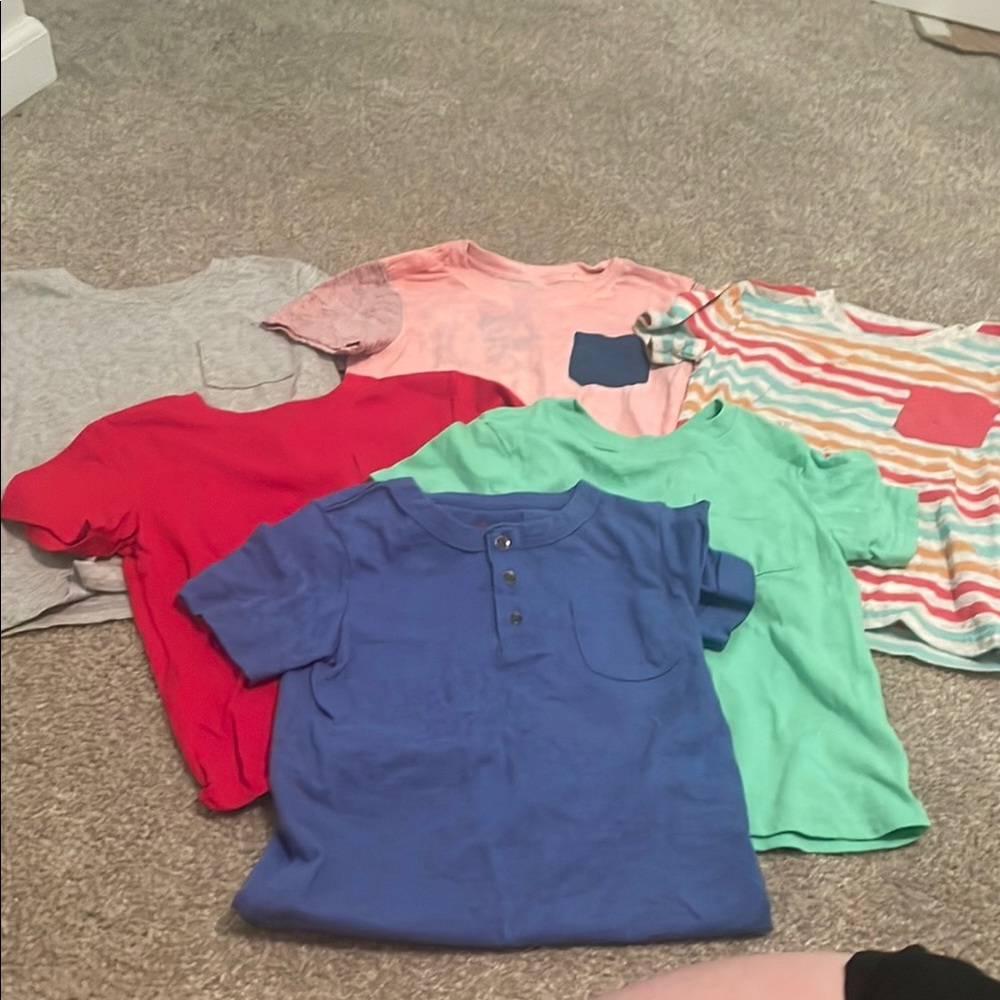 Cat & Jack Red and Blue Short Sleeve Tees